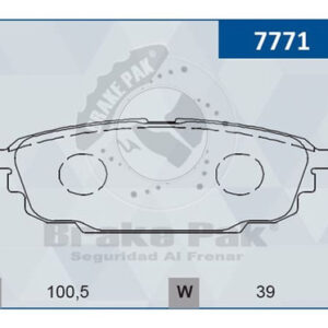 Pastillas De Freno Brakepak Ford Laser Traseras