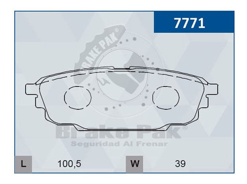 Pastillas De Freno Brakepak Ford Laser Traseras
