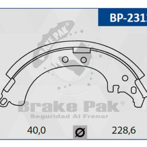 Banda - Zapatas De Freno Brakepak Dahiatsu Terios